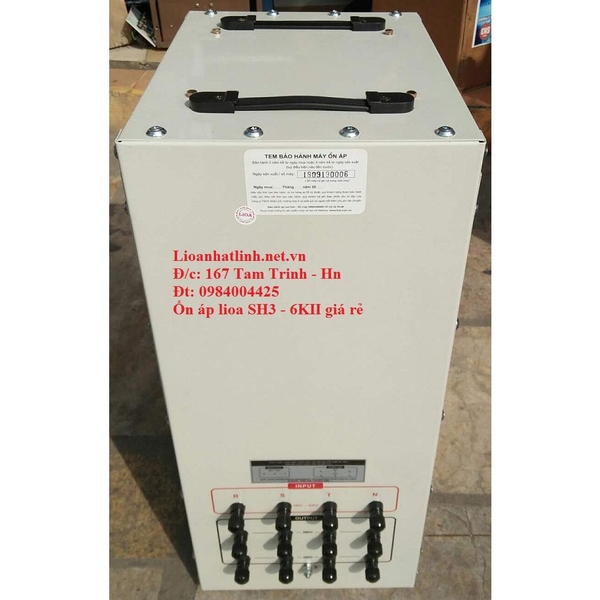 ỔN ÁP LIOA 6KVA 3 PHA SH3 - 6K II ĐỜI MỚI NHẤT
