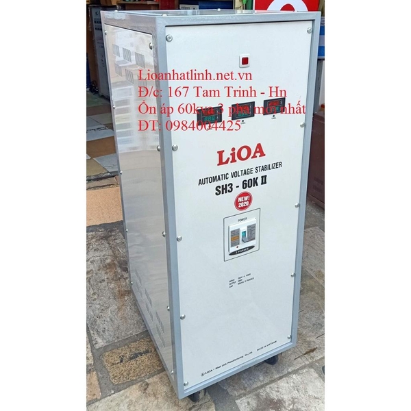 ỔN ÁP LIOA 60KVA 3 PHA SH3 - 60K II ĐỜI MỚI NHẤT 2024 - 2025 DÂY ĐỒNG 100%