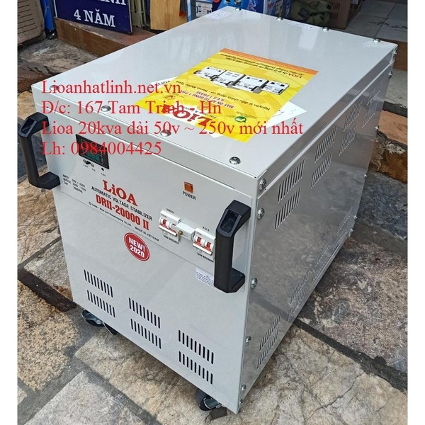 LIOA 20KVA DRII THẾ HỆ 2 ĐỜI MỚI NHẤT 2024 - 2025 DÂY ĐỒNG 100%