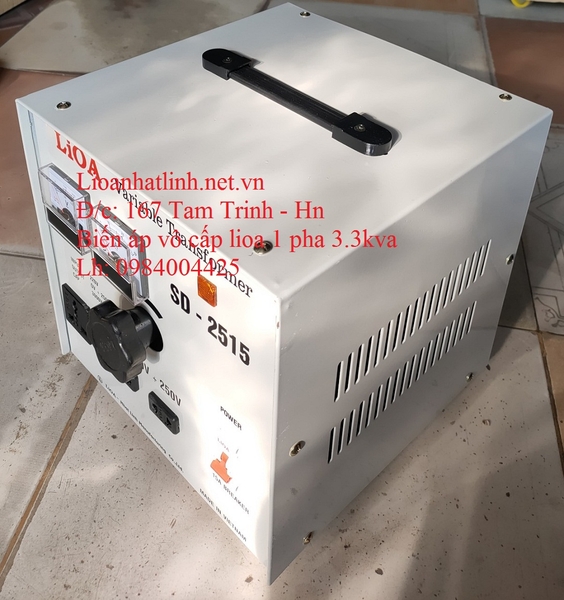 BIẾN ÁP VÔ CẤP LIOA 1 PHA 3KVA (SD - 2515) - 15A
