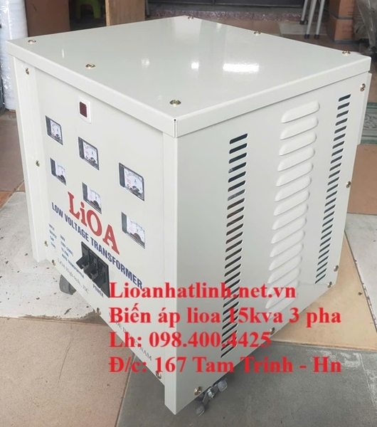 MÁY BIẾN ÁP LIOA 15KVA, BIẾN ÁP 3 PHA 380V 220V 15KVA - 15KW LOẠI TỰ NGẪU