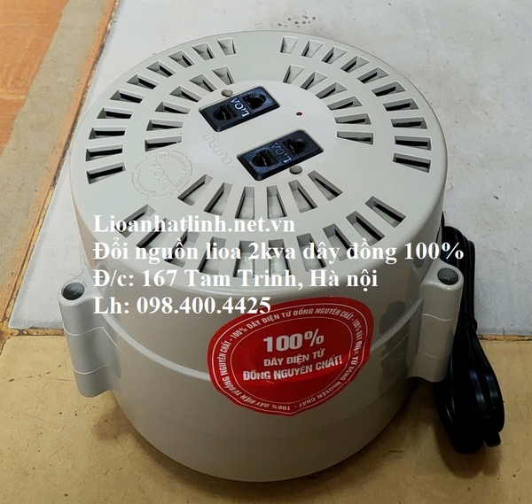 BỘ ĐỔI NGUỒN LIOA 2KVA - 2000VA - 2000W DÂY ĐỒNG 100%