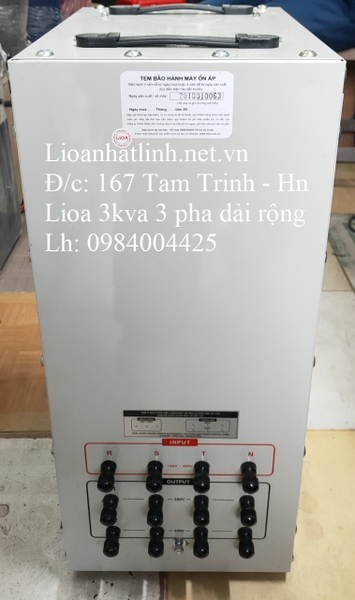ỔN ÁP LIOA 3KVA 3 PHA DR3 - 3K II DẢI RỘNG 160V 430V