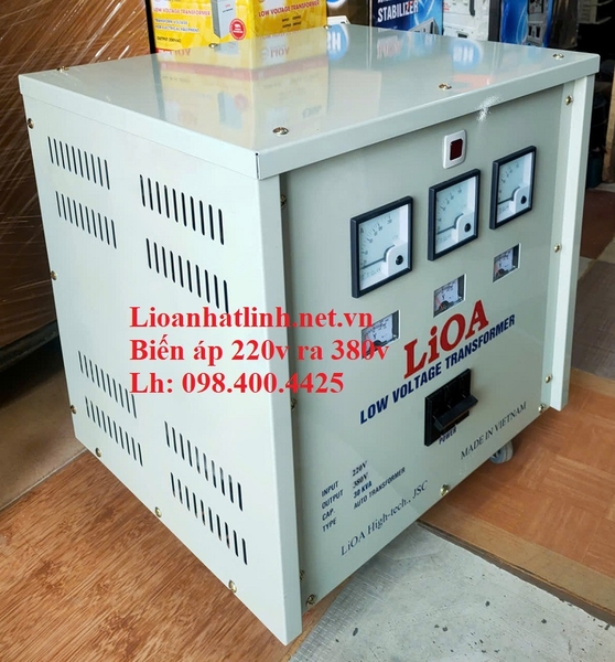 MÁY BIẾN ÁP VÀO 220V RA 380V 3 PHA 30KVA GIÁ RẺ