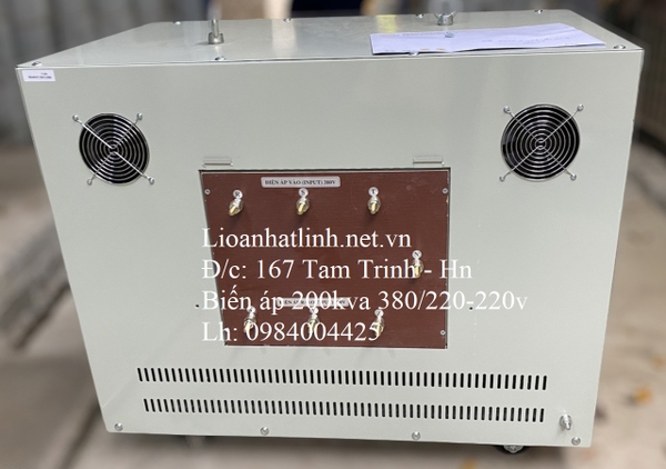 BIẾN ÁP LIOA 200KVA 3 PHA LOẠI TỰ NGẪU VÀ LOẠI CÁCH LY