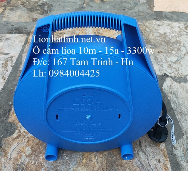 Ổ CẮM ĐIỆN LIOA DÀI 10M KIỂU XÁCH TAY 15A 3300W MODEL XDT10 - 2 - 15A