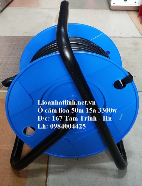 Ổ CẮM KÉO DÀI QUAY TAY LIOA KIỂU RULO 50M - 3300W ( QT50 - 2 - 15A)