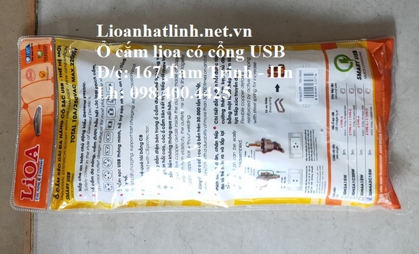 Ổ CẮM ĐIỆN ĐA NĂNG LIOA CÓ USB NHIỀU CỔNG MODEL 3DN4A2C15W