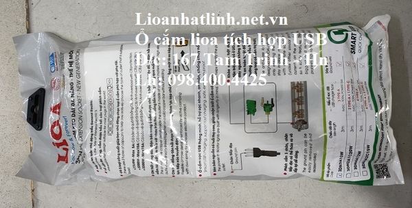 Ổ CẮM ĐIỆN ĐA NĂNG LIOA CÓ 3 CỔNG USB 15W SẠC NHANH TYPE A MODEL 3DN3A15W