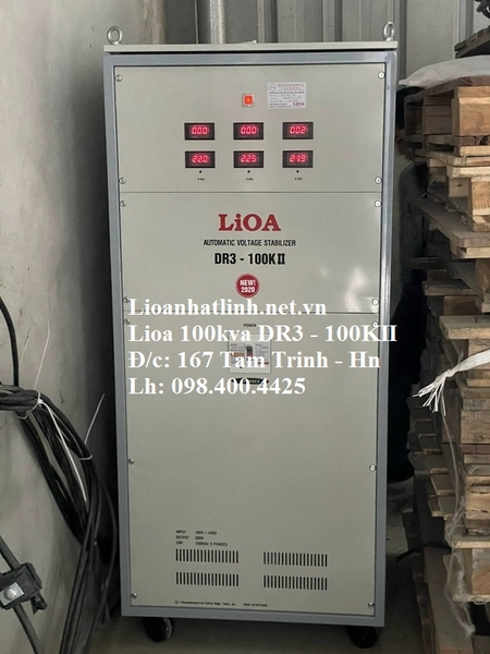 ỔN ÁP LIOA 100KVA 3 PHA DR3 - 100K II DẢI RỘNG 160V 430V