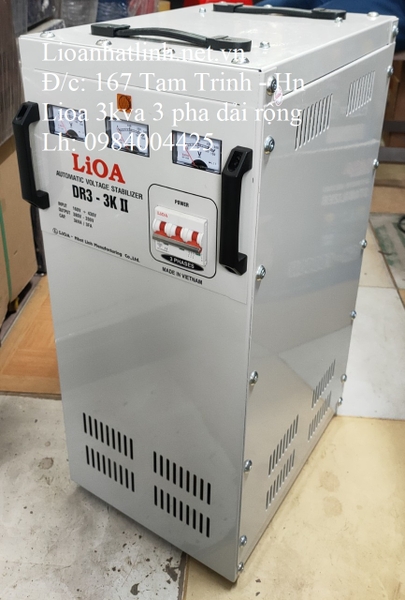 ỔN ÁP LIOA 3KVA 3 PHA DR3 - 3K II DẢI RỘNG 160V 430V