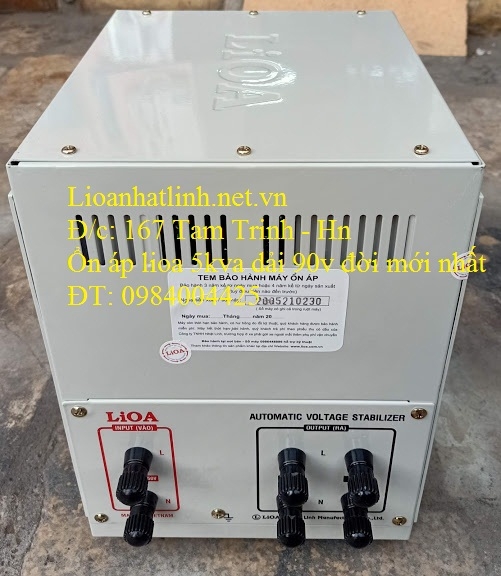 ỔN ÁP LIOA 5KVA DẢI 90V 250V CÓ ĐẢO NGUỒN ĐIỆN MỚI NHẤT