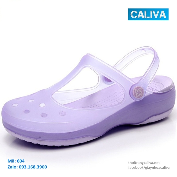 604- Giày nhựa sục nữ y tá, đế cao 4cm