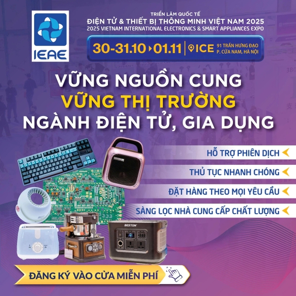 TRIỂN LÃM QUỐC TẾ ĐIỆN TỬ & THIẾT BỊ THÔNG MINH VIỆT NAM 2025 (IEAE)