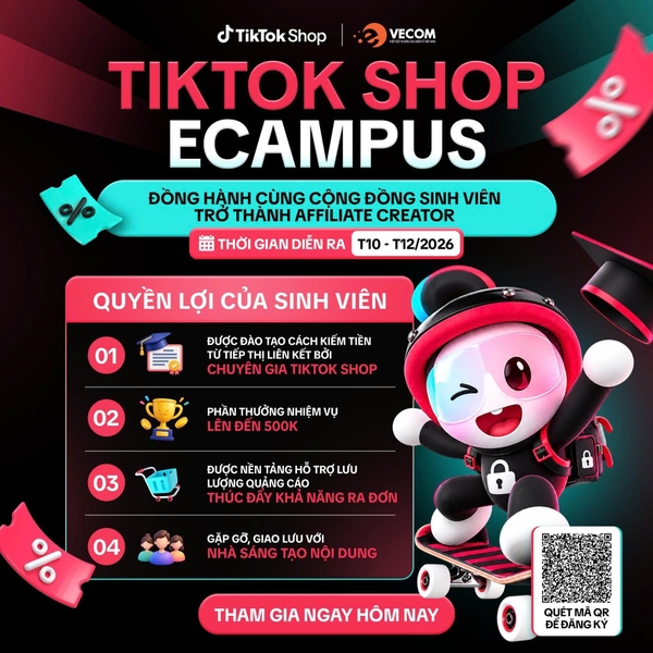 0 FOLLOWER VẪN CÓ THỂ KIẾM TIỀN - SẴN SÀNG BỨT PHÁ CÙNG TIKTOK SHOP ECAMPUS!