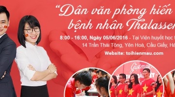 Dân văn phòng hiến máu vì bệnh nhân Thalassemia