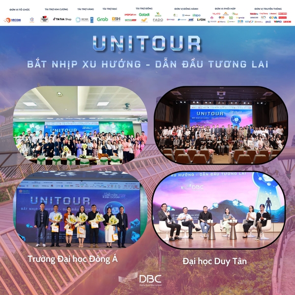 Unitour 2024 tại điểm đến tại Trường Đại học Đông Á, Đà Nẵng và Đại học Duy Tân