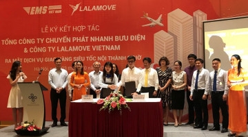 EMS và Lalamove ký thoả thuận hợp tác chiến lược triển khai dịch vụ giao hàng siêu tốc 2h