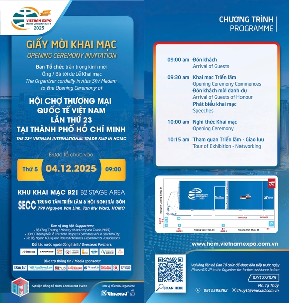 Bùng nổ Khu Gian hàng Quốc gia – Sắc màu toàn cầu hội tụ tại Vietnam Expo 2025