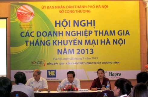 Mời Doanh nghiệp tham gia Tháng Khuyến mại Hà Nội năm 2013