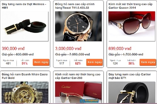 Nở rộ web mô hình mua chung bán hàng hiệu “nhái” giá vài trăm nghìn đồng