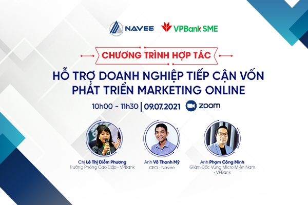Gói tài chính ưu đãi hỗ trợ doanh nghiệp phát triển marketing online