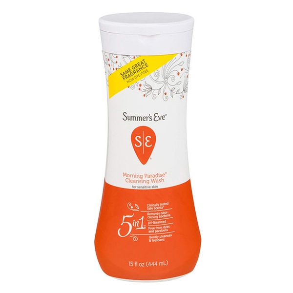 SUMMER'S EVE - MORNING PARADISE CLEANSING WASH (DUNG DỊCH VỆ SINH CAM 444ml )