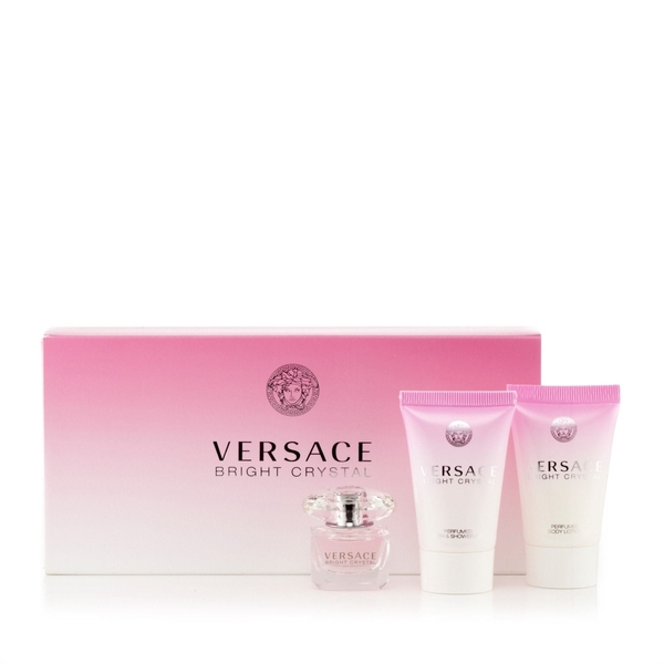VERSACE - Bright Crystal (GIFT SET EDT 5ml + Shower Gel,Lotion 25ml)