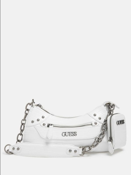 GUESS - DX23120 WHITE EVA SHOUDER BAG (TÚI GUESS TRẮNG)