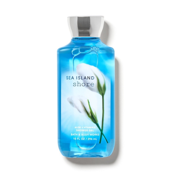 BATH & BODY WORKS - SEA ISLAND SHORE ALOE + VITAMIN E SHOWER GEL (SỮA TẮM 296ml)