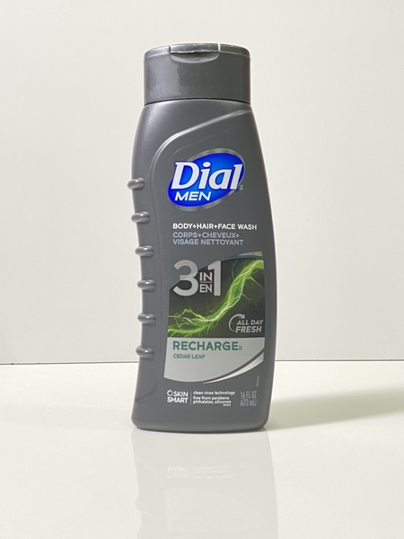 DIAL - MEN 3 IN 1 RECHARGE CEDAR LEAF (SỮA TẮM NAM 3IN1 473ml)