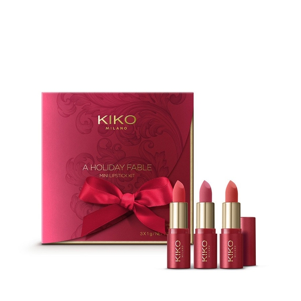 KIKO MILANO - A Holiday Fable (Mini Lipstick Kit SET Son Thổi 3x1g)