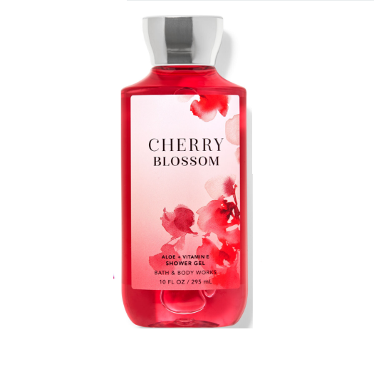 BATH & BODY WORKS - CHERRY BLOSSOM ALOE + VITAMIN E SHOWER GEL (SỮA TẮM 295ml)