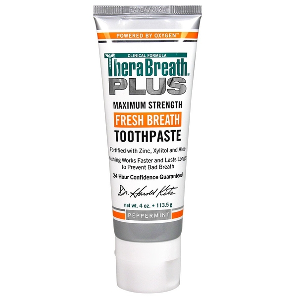 THERABREATH PLUS - MAXIMUM STRENGTH FRESH BREATH TOOTHPASTE (KEM ĐÁNH RĂNG TRỊ HÔI MIỆNG 113,5G)