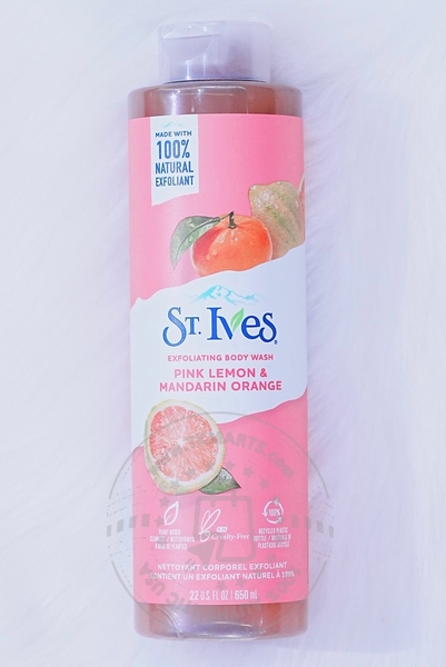 ST IVES - Exfoliating Body Wash (Chanh Hồng , Cam Quýt 650ml)