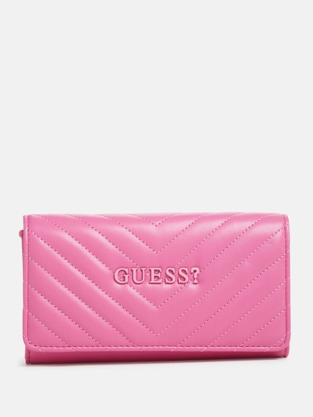 GUESS - DX23141 PURPLE CASSIE QUILT MULTI ORG (BÓP GUESS HỒNG TÍM)