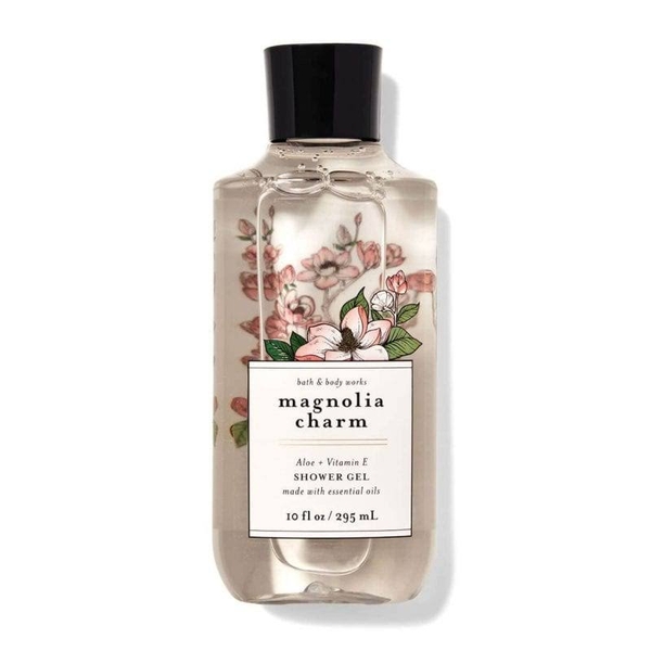 BATH & BODY WORKS - MAGNOLIA CHARM ALOE + VITAMIN E SHOWER GEL (SỮA TẮM 295ml)