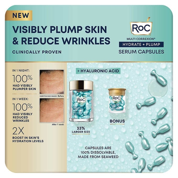 ROC - Hydrate + Plump (Serum Trị Nhăn Da 50 Viên)