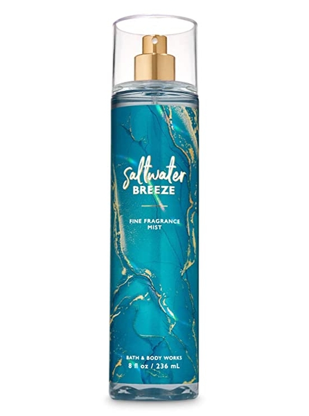 BATH & BODY WORKS - BODY SPRAY SALTWATER BREEZE (XỊT TOÀN THÂN 236ml)