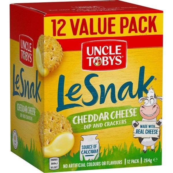 NESTLE - UNCLE TOBYS LESNAK (1 HỘP SNACK PHÔ MAI 264G)