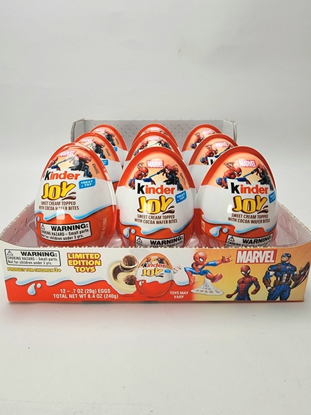 KINDER JOY - MARVEL (SET 6 TRỨNG CHOCOLATE MARVEL 6x20G)