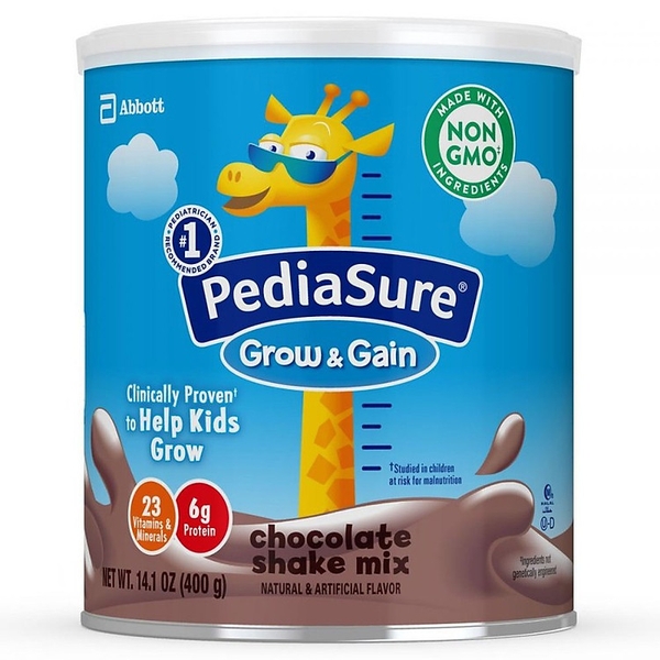 PEDIASURE - GROW & GAIN CHOCOLATE (SỮA BỘT CHOCOLATE 400G)