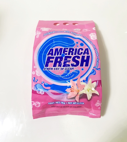 AMERICA FRESH CLEAN - ORIGINAL FRAGANCE WITH SOFTENER (BỘT GIẶT 1KG)