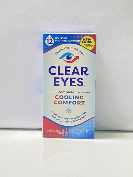 CLEAR EYES - COOLING COMFORT (NHỎ MẮT PHÒNG CHÓNG BỆNH VỀ MẮT 15ml)
