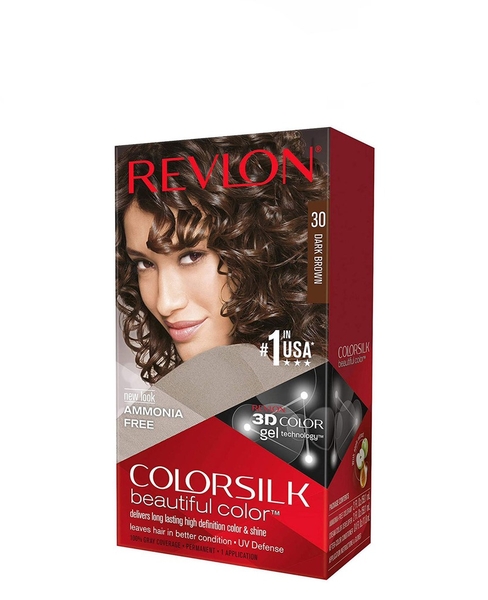 REVLON - COLORSILK 30 DARK BROWN (NHUỘM TÓC NÂU SẪM 30)