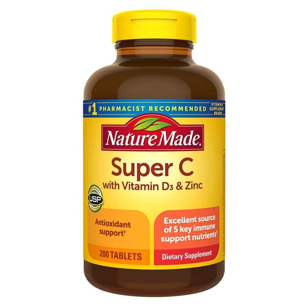 NATURE MADE - SUPER C (VIÊN UỐNG CUNG CẤP HỆ MIỄN DỊCH 200 VIÊN)