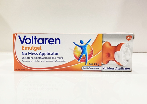 VOLTAREN - EMULGEL NO MESS APPLICATOR (GEL XOA BÓP GIẢM SƯNG ĐAU KHỚP  75G)