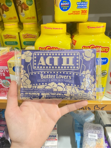 ACI II - Butter Lovers (Bắp Rang Bơ Tách Béo Tự Rang 1x78G)