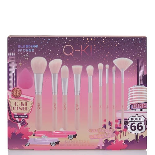 Q-KI DINER - SUPERSTAR BRUSH COLLECTION (Bộ Cọ Trang Điểm 9 Món)