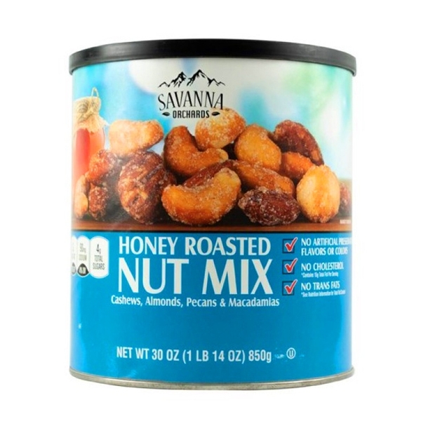 SAVANNA ORCHARDS - NUT MIX (HẠT KHÔ TẨM MẬT ONG 850G)